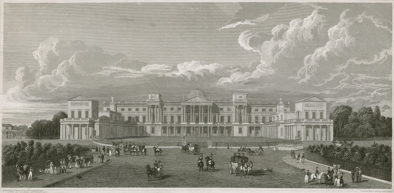 Buckingham Palace by Augustus Charles Pugin