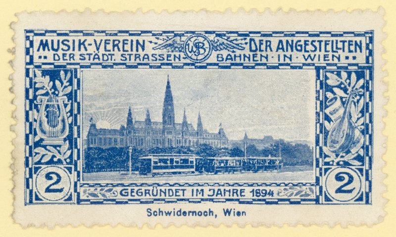 Tram in Front of the City Hall, Vienna by Austrian School