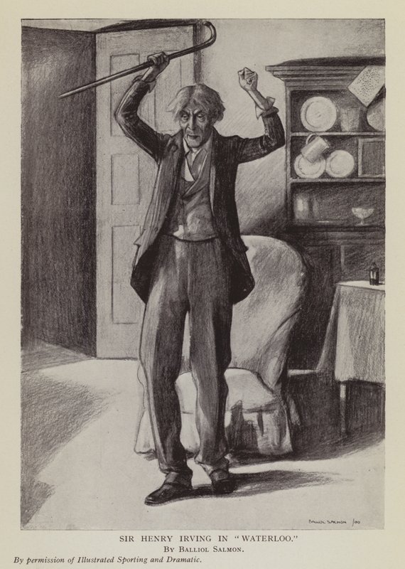 English actor Henry Irving in Arthur Conan Doyle