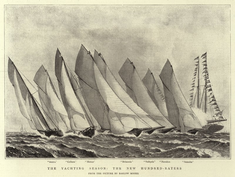 The Yachting Season, the New Hundred-Raters by Barlow Moore