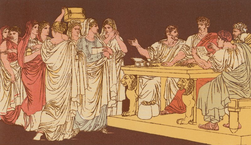 Roman Ladies Bringing Their Ornaments by Bartolomeo Pinelli