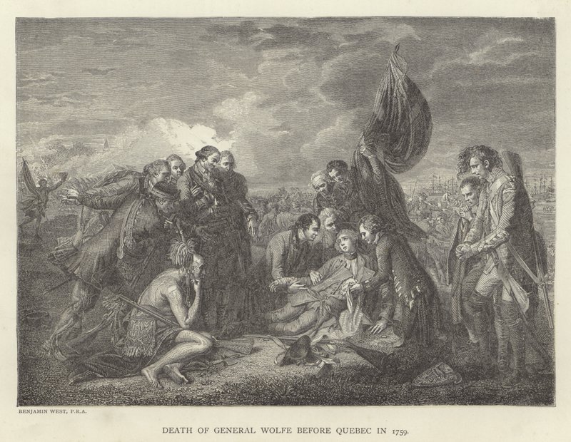 Death of General Wolfe before Quebec in 1759 by Benjamin West