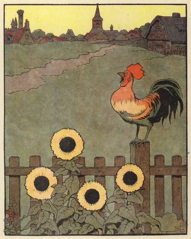 Illustration for Chantecler by Benjamin Rabier by Benjamin Rabier