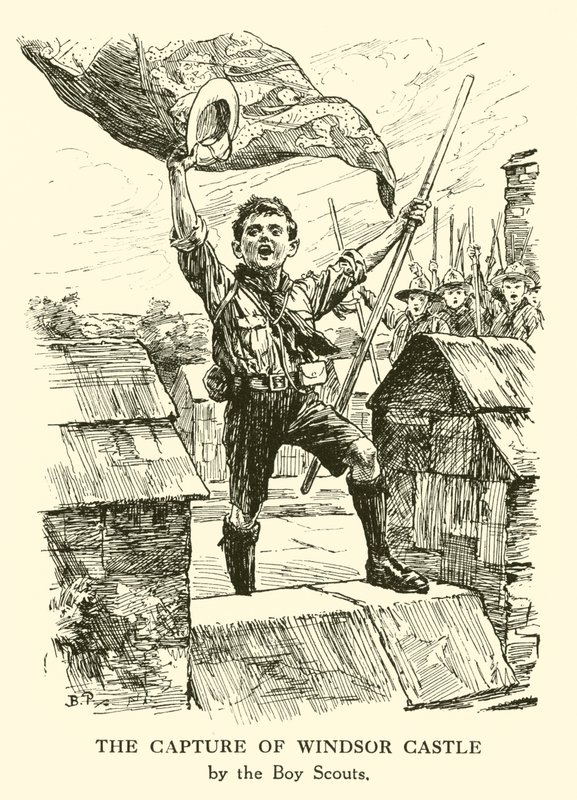 The Capture of Windsor Castle by Bernard (after) Partridge