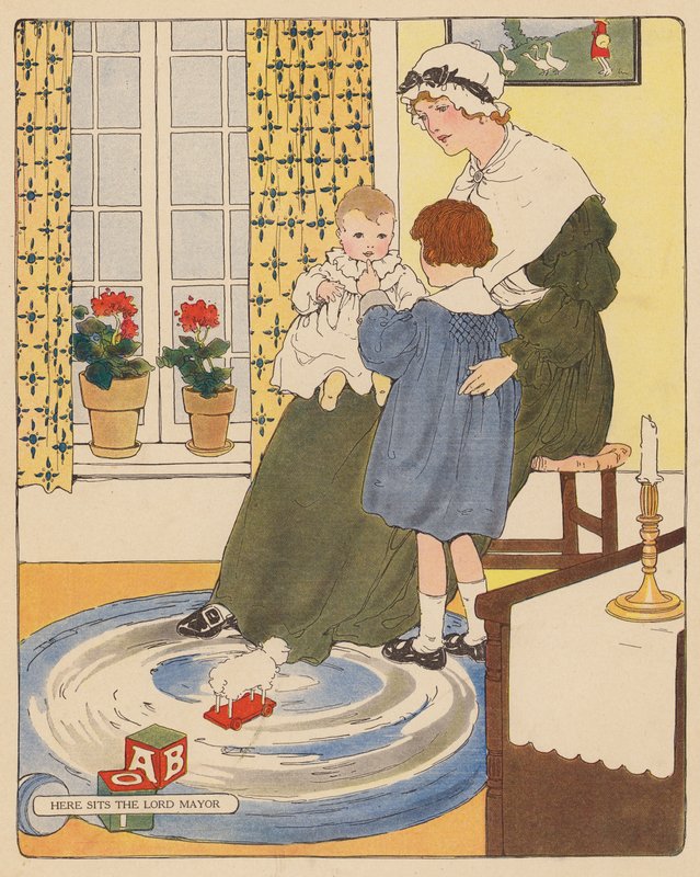 Nursery rhyme: Here Sits the Lord Mayor by Blanche Fisher Wright