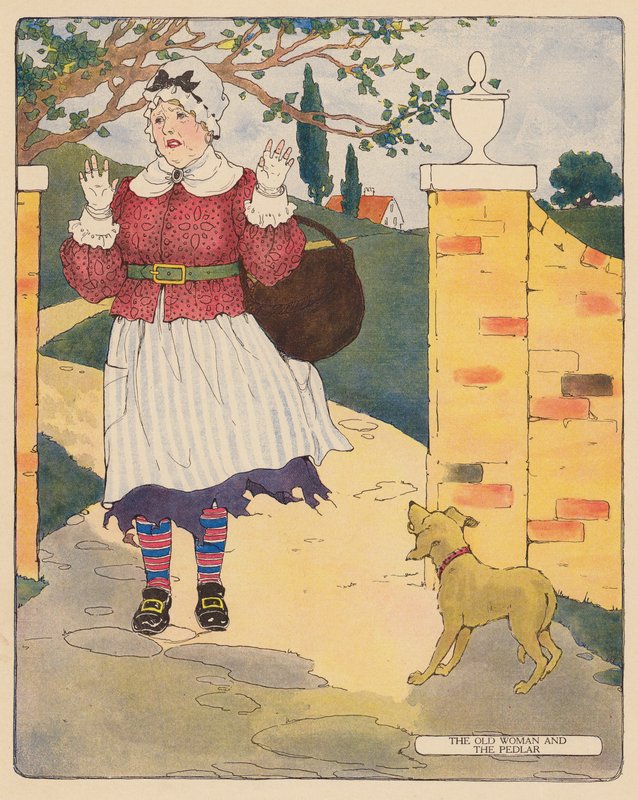 Nursery rhyme: The Old Woman and the Pedlar by Blanche Fisher Wright
