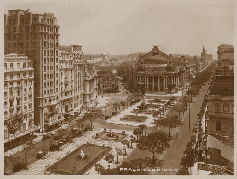 Praca Floriano Peixoto, Rio de Janeiro (black and white photo) by Brazilian Photographer