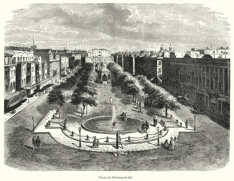 Mohammed Ali Square, Alexandria, Egypt by Bruno Heinrich Strassberger