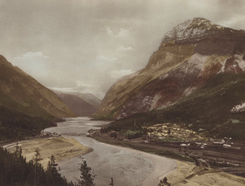 Field, British Columbia and Mount Stephen by Byron Hill Harmon