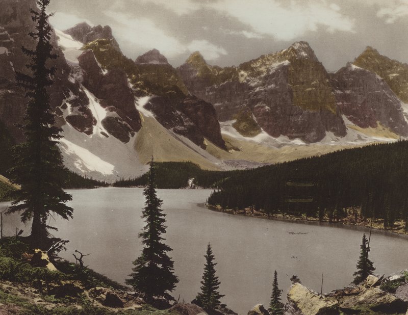 Moraine Lake and Valley of Ten Peaks by Byron Hill Harmon