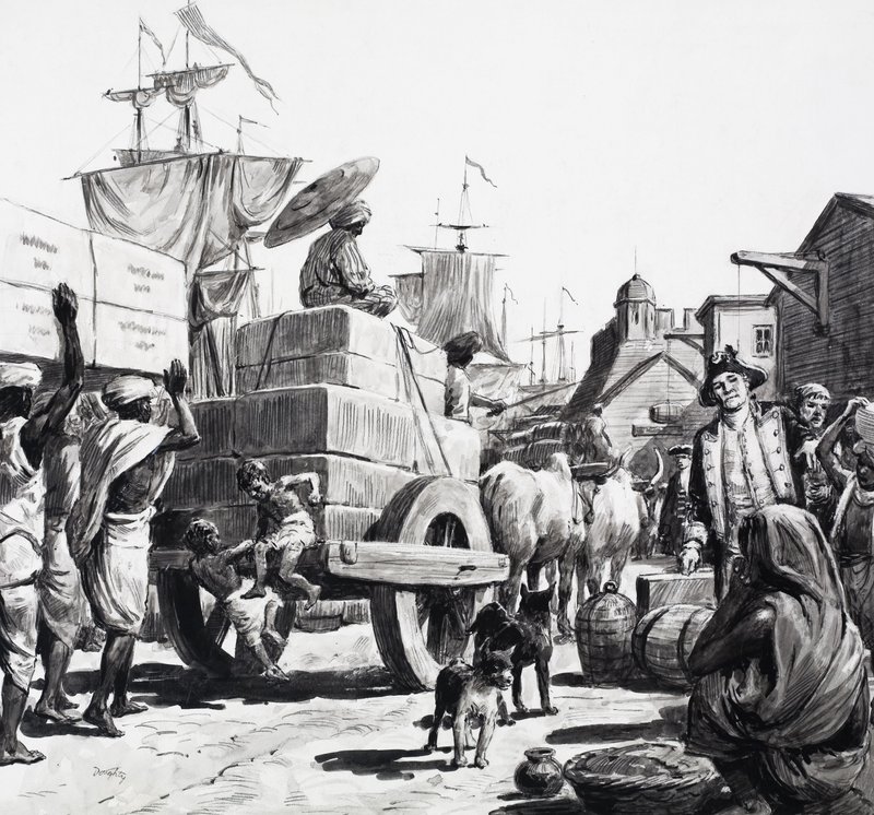 A Delivery of Goods to the East India Company