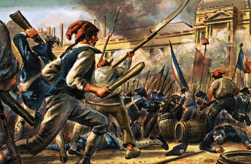 French revolutionary mob by C.L. Doughty