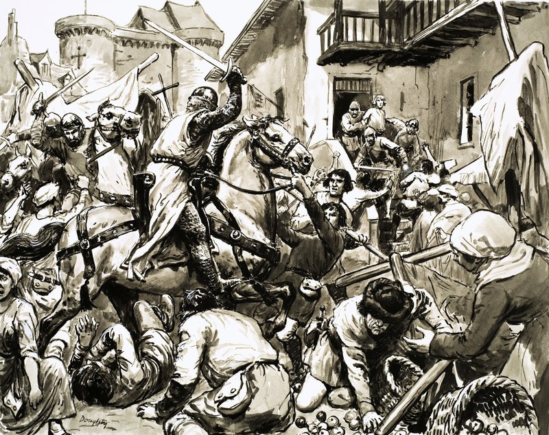 Hans Bohm is carried by force to Wurzburg Castle by C.L. Doughty