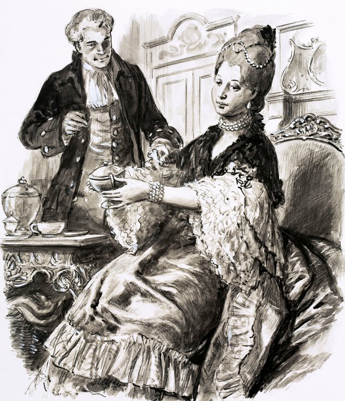 Josiah Wedgwood with Queen Charlotte by C.L. Doughty