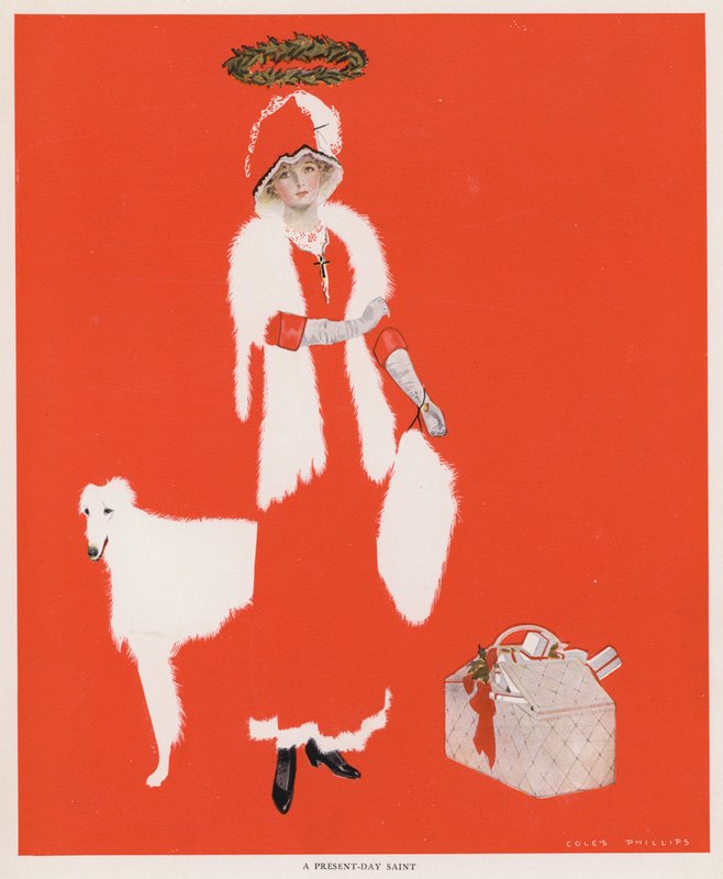 Coles Phillips Girl, A Present-Day Saint by C. Coles Phillips