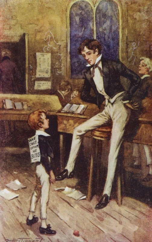 Illustration for David Copperfield by Charles Dickens by C. Dudley (after) Tennant