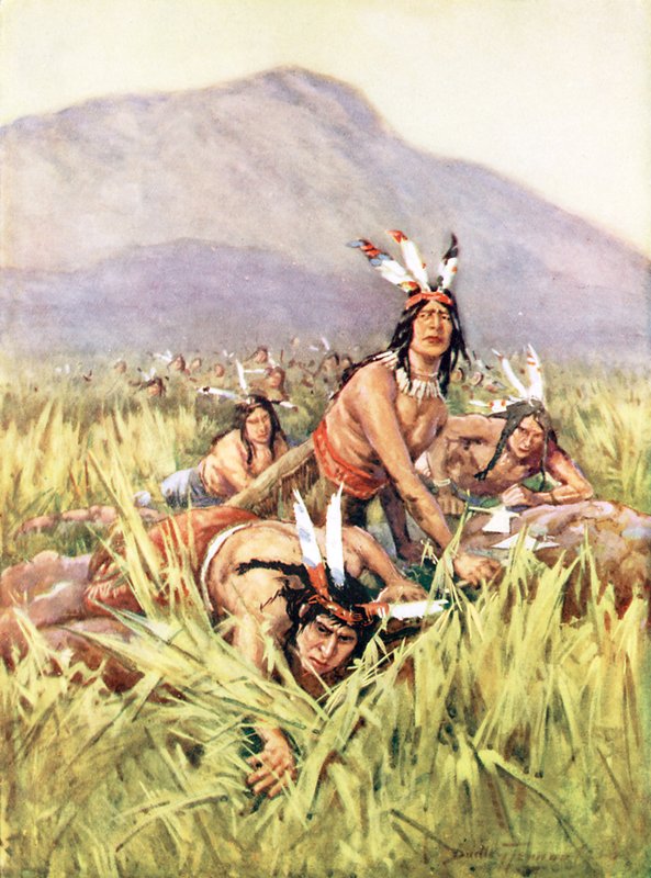 American Indians About to Make an Attack by C. Dudley Tennant