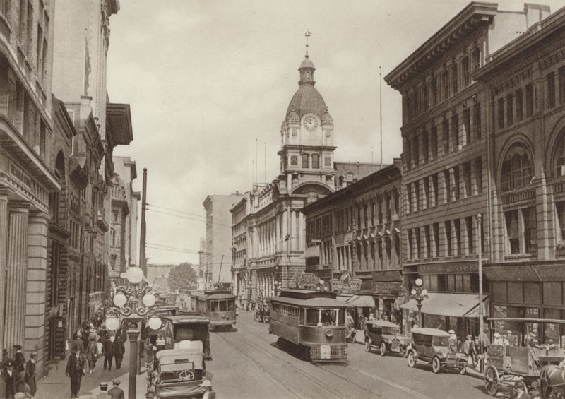 Hastings Street and Post Office by Canadian Photographer