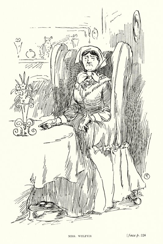 Dickens Character: Mrs Wilfer by Captain Edward Henry Handley Read