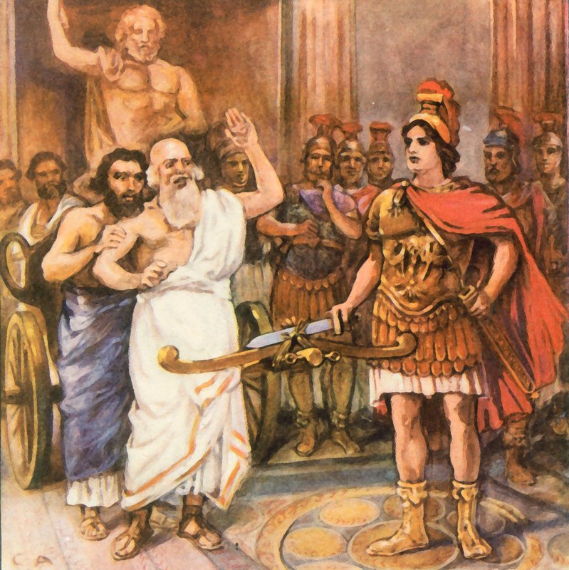 Alexander Cuts the Gordian Knot by Carl Arriens
