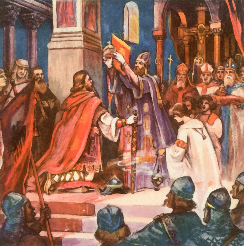 Coronation of Charlemagne in St Peter