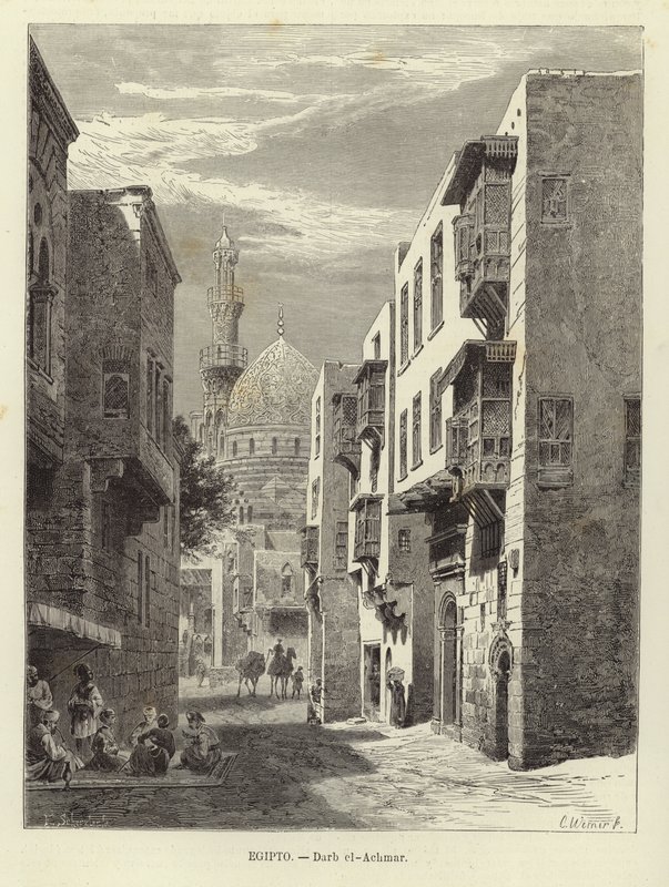 Egypt - Darb al-Ahmar in Cairo by Carl Friedrich Heinrich Werner