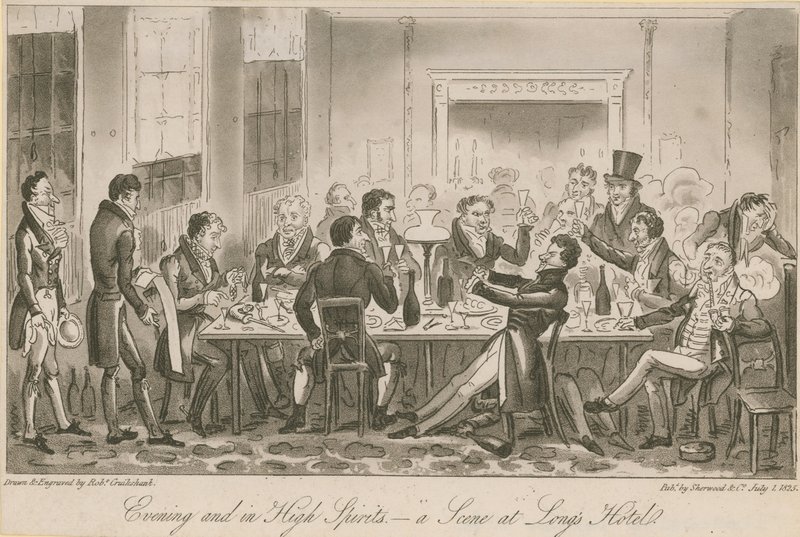 Evening and in High Spirits - A Scene in Long