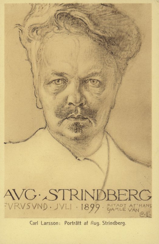 August Strindberg (1849-1912), Swedish playwright, novelist, poet and artist by Carl Larsson