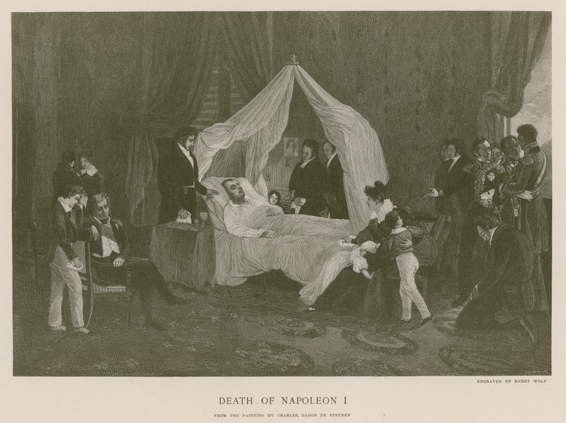 Death of Napoleon I by Carl von Steuben