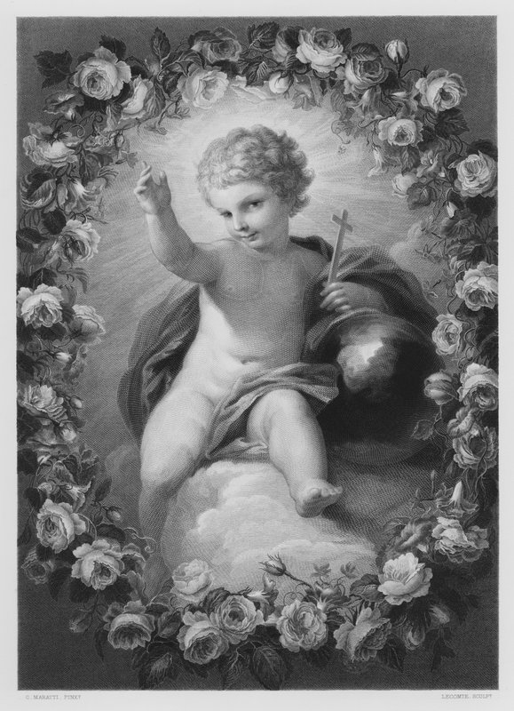 The Infant Christ (from the picture in the Royal Collection) by Carlo (after) Maratta or Maratti