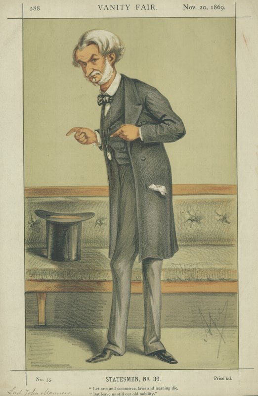 The Right Hon Lord John J R Manners by Carlo Pellegrini