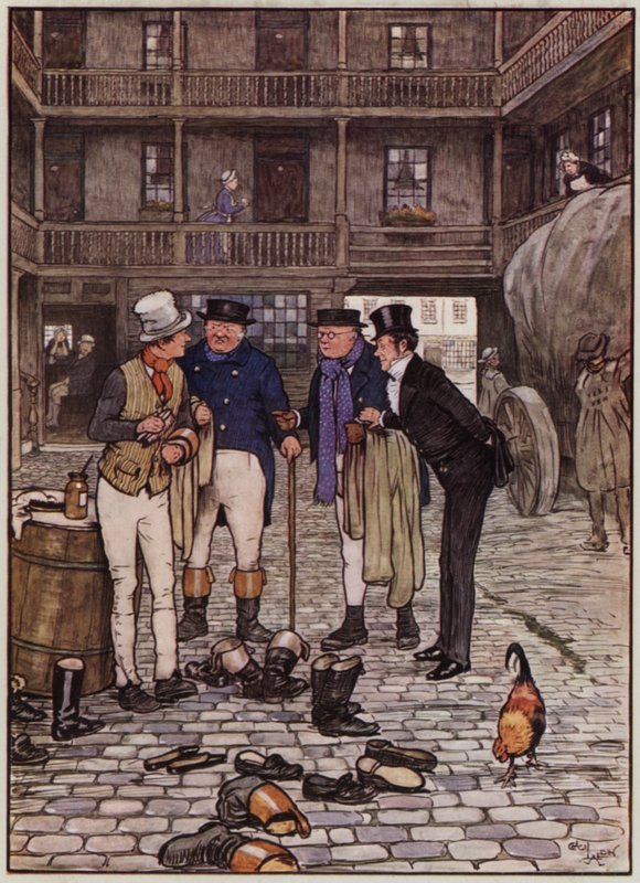 Illustration for The Pickwick Papers by Cecil Aldin by Cecil Charles Windsor Aldin