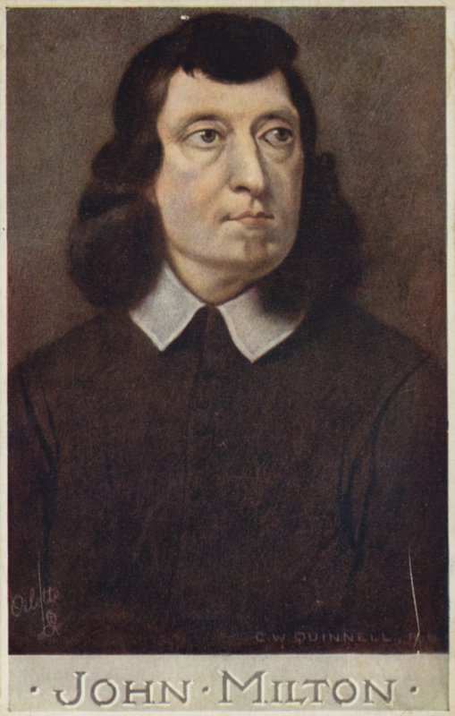 John Milton (1608-1674), English poet by Cecil Watson Quinnell