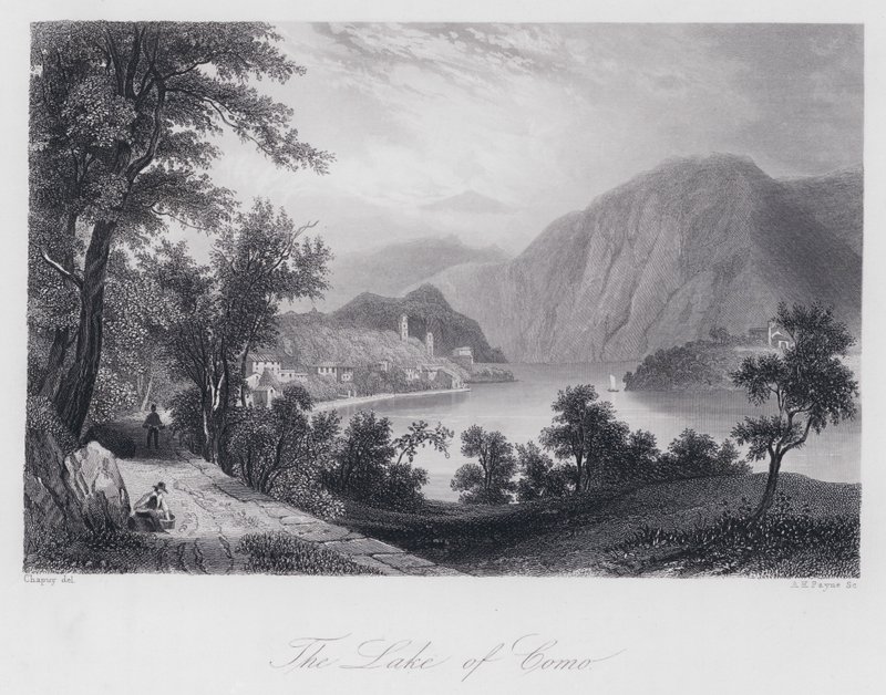 The Lake of Como by Chapuy Chapuy