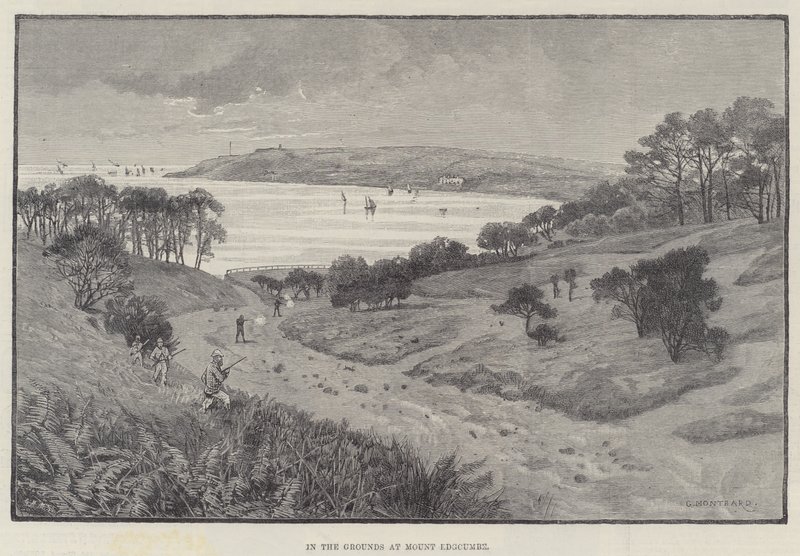 In the Grounds at Mount Edgcumbe by Charles Auguste Loye
