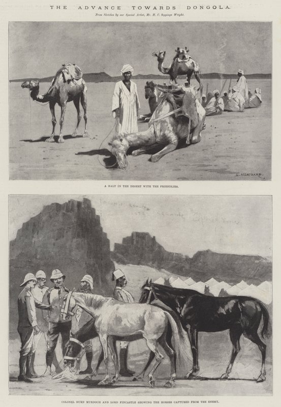 The Advance towards Dongola by Charles Auguste Loye