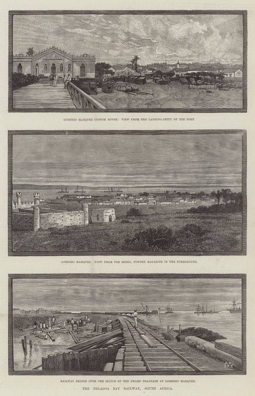 The Delagoa Bay Railway, South Africa by Charles Auguste Loye