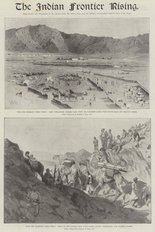 The Indian Frontier Rising by Charles Auguste Loye
