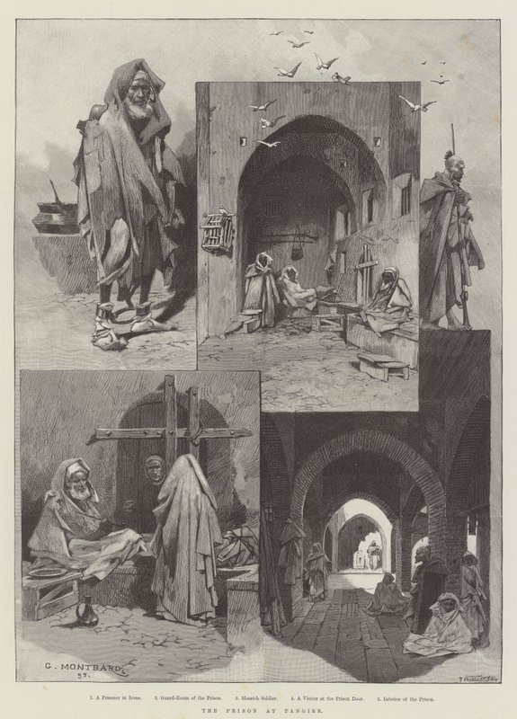 The Prison at Tangier by Charles Auguste Loye