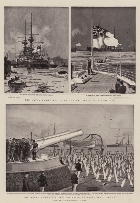 The Naval Manoeuvres by Charles Edward Dixon