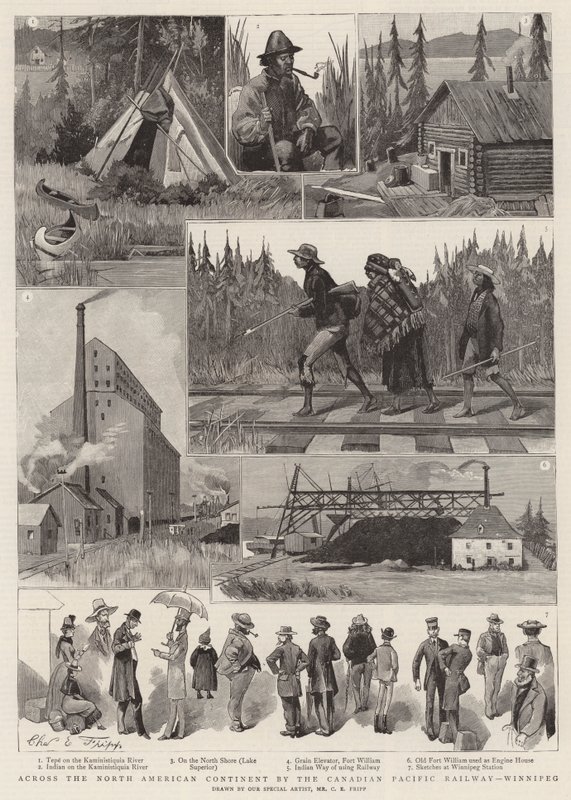 Across the North American Continent by the Canadian Pacific Railway, Winnipeg by Charles Edwin Fripp