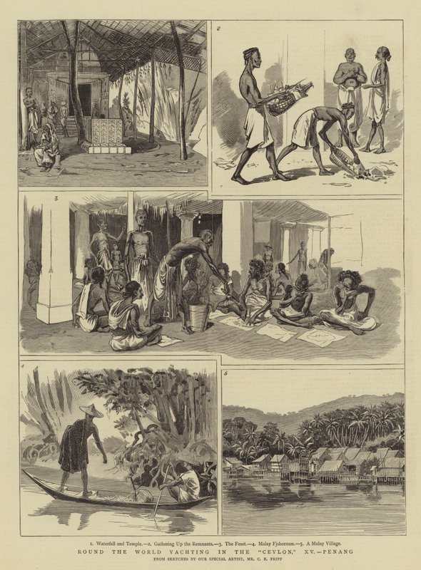 Round the World Yachting in the Ceylon, XV, Penang by Charles Edwin Fripp