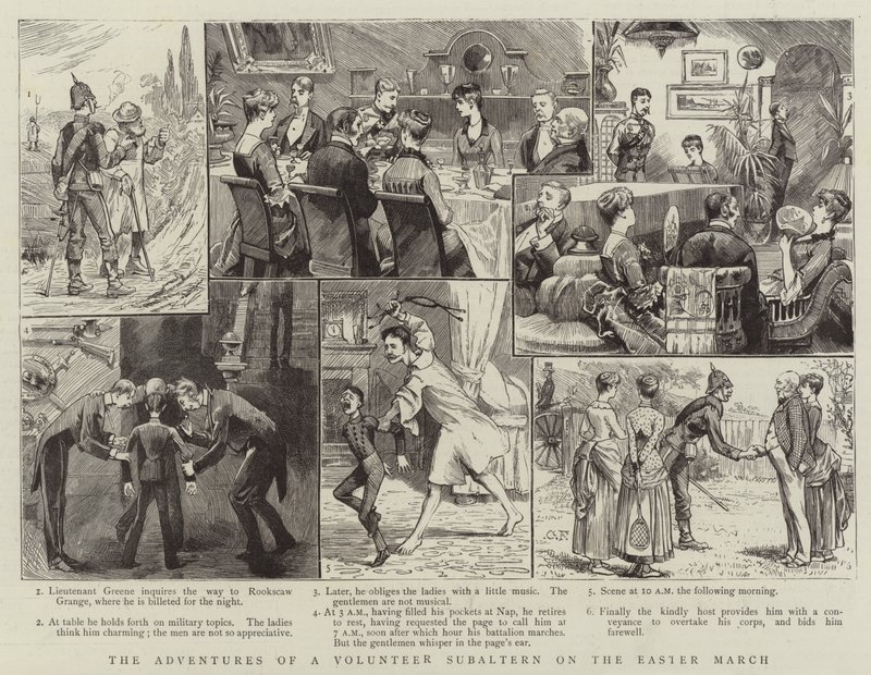 The Adventures of a Volunteer Subaltern on the Easter March by Charles Edwin Fripp