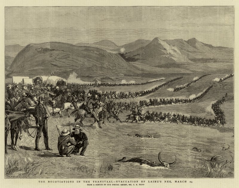 The Negotiations in the Transvaal, Evacuation of Laing