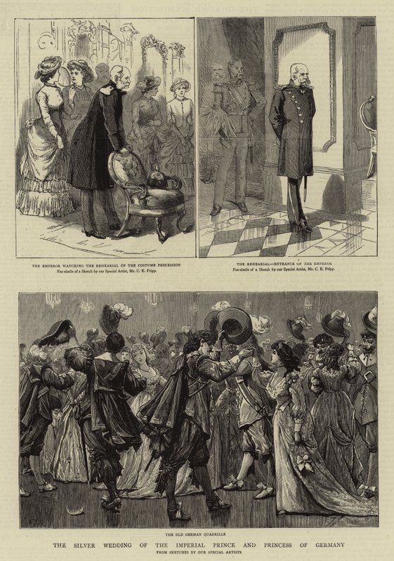 The Silver Wedding of the Imperial Prince and Princess of Germany by Charles Edwin Fripp