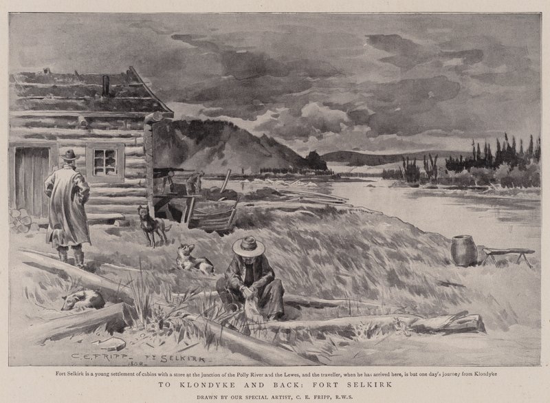 To Klondyke and Back, Fort Selkirk by Charles Edwin Fripp