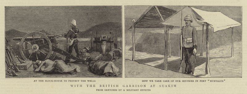 With the British Garrison at Suakim by Charles Edwin Fripp