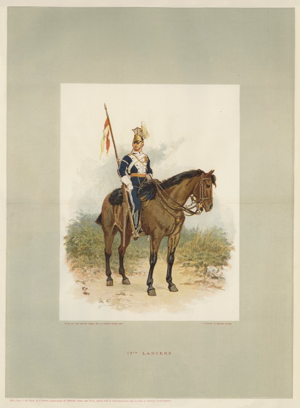 17th Lancers, a Trooper in Review Order by Charles Green