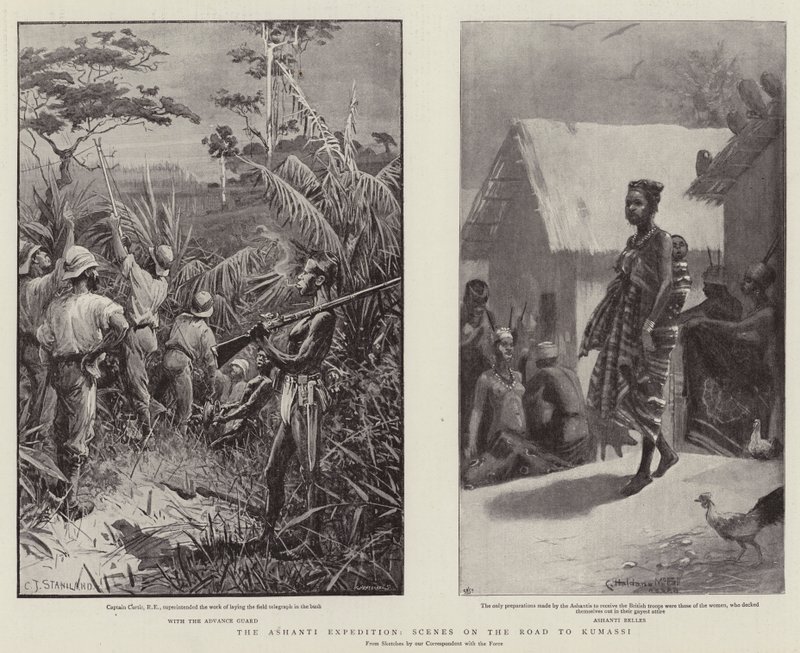 The Ashanti Expedition, Scenes on the Road to Kumassi by Charles J. Staniland