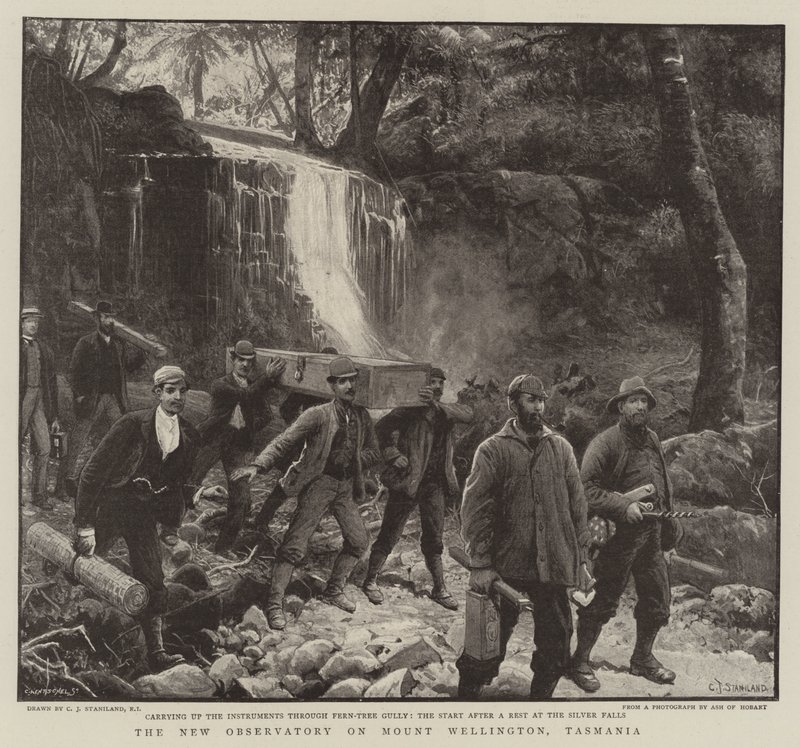 The New Observatory on Mount Wellington, Tasmania by Charles J. Staniland